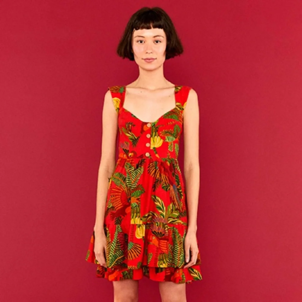FARM Rio Red Tropical Mini Dress - Picture 3 of 16